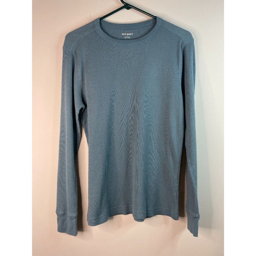 Old Navy Men's Long Sleeve Waffle Knit Soft Washed Thermal Shirt Size Small